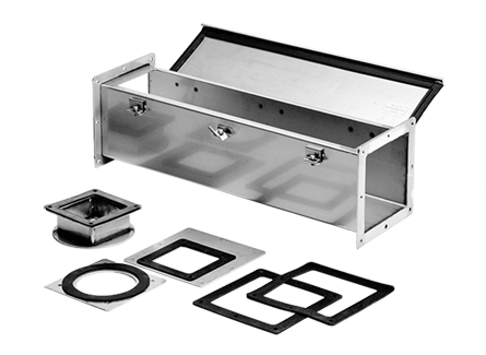 Hoffman F66W48SS Type 4X Stainless Steel Feed-Through Wireway Straight Section