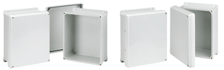 Hoffman HJ1008HWLG Type 4X Flat Cover Enclosure with Screws