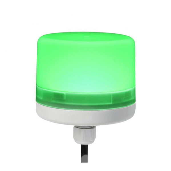 Federal Signal LP57-024G Streamline LP57 Mini Beacon Series, M12 Cable Gland, 24VDC, Steady Burn, Green