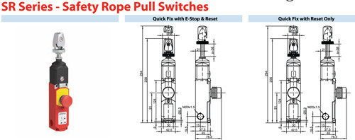 Altech 601.1691.080 Safety Cable Pull Switches Safety Switch