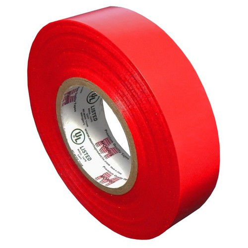 Morris 60111 Red 7 Mil 3/4" x 66Ft Professional Grade Vinyl Electrical Tape
