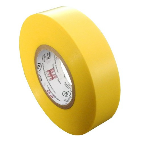 Morris 60113 Yellow 7 Mil 3/4" x 66Ft Professional Grade Vinyl Electrical Tape