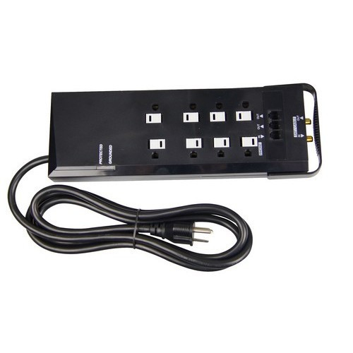 Morris 89091 8 Outlet Phone Line & CATV Protection Surge Strip
