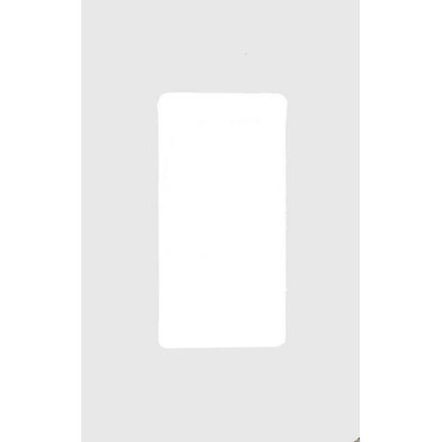 Morris 80901 White 1 Gang Decorative Screwless Wallplate