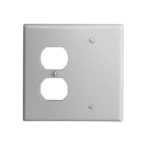 Morris 81230 White 2 Gang, 1 Duplex & 1 Blank Wall Plate