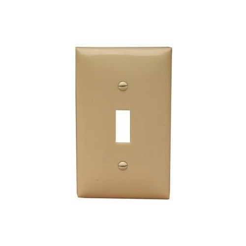 Morris 81810 Ivory 1 Gang Oversize Toggle Switch Lexan Wall Plate