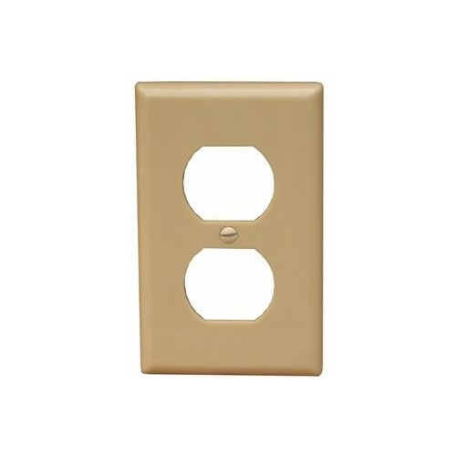 Morris 81830 Ivory 1 Gang Oversize Duplex Receptacle Lexan Wall Plate