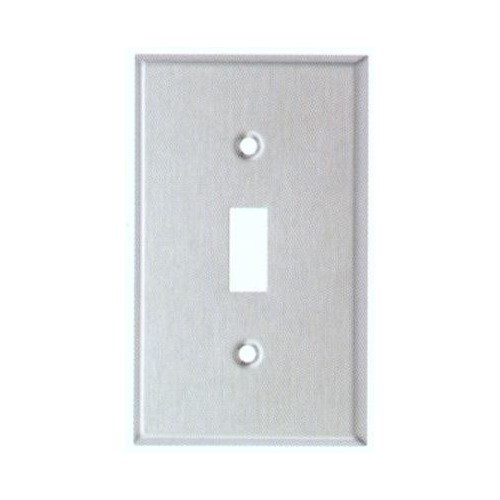 Morris 83872 Stainless Steel 1 Gang Toggle Switch Midsize Wall Plate