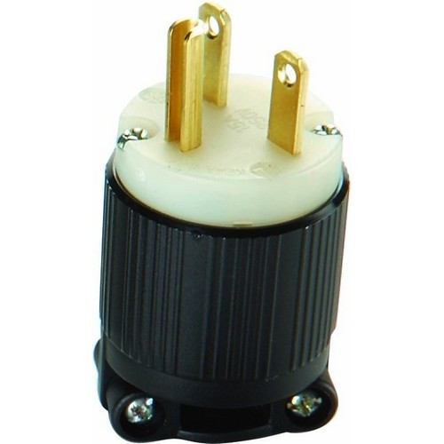 Morris 89616 2 Pole, 3 Wire 15A 250VAC Straight Blade Male Plug