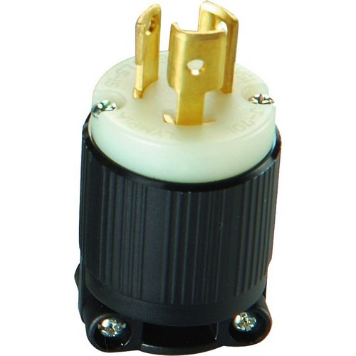 Morris 89729 2 Pole, 3 Wire 15A 125VAC Twist Lock Male Plug