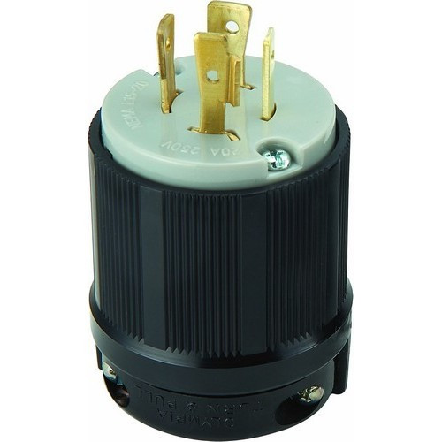 Morris 89755 3 Pole, 4 Wire 20A 250VAC Twist Lock Male Plug