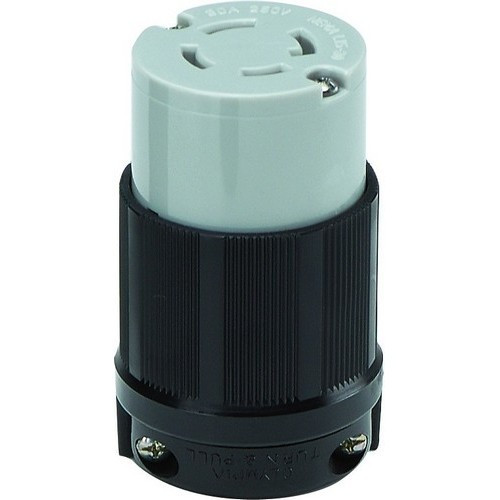 Morris 89761 3 Pole, 4 Wire 30A 250VAC Twist Lock Female Receptacles