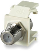 SignaMax CMK-F3 F-Type Connector Module 3 GHz Keystone Module, Ivory