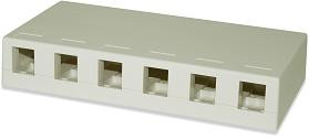 SignaMax SMKL-6-DI 6-Port Surface Mount Box Dark Ivory