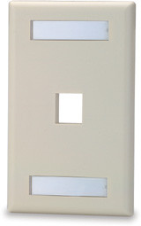 SignaMax SKFL-1-WH 1-Port Single Gang White Keystone Faceplate