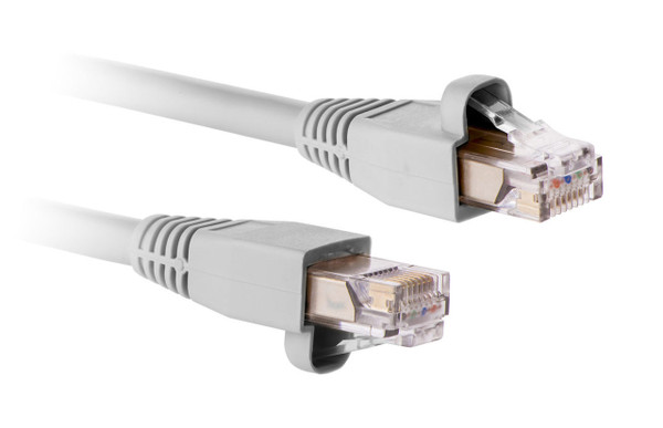 SignaMax C6CS-314GY-20FB Cat 6 Screened Patch Cord with Snag-proof Boots Gray, 20 Ft.