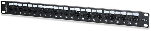 SignaMax 24458-C6A 24-Port Category 6A MT-Series Unscreened Patch Panel, 1 RMU