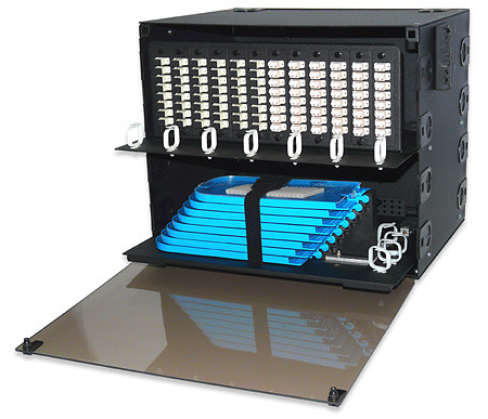 SignaMax UFD12-B 72- to 288-Fiber Optical Fiber Distribution Enclosure, Black