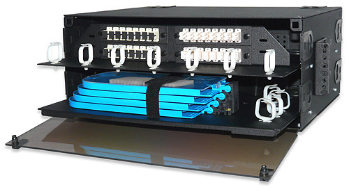 SignaMax UFD4-B 24- to 96-Fiber Optical Fiber Distribution Enclosure, Black