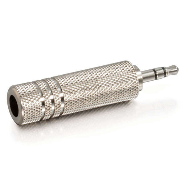 C2G CG40636 3.5MM Stereo Male to 6.3MM (1/4") Stereo Female Adapter