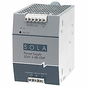 Sola SDN5-48-100P 240W 48V DIN P/S 115/230V IN