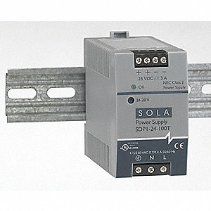 Sola SDP1-24-100T 30W 24V DIN PLASTIC 115/230VIN
