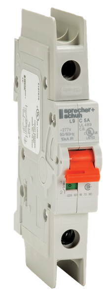Sprecher & Schuh L9-1/1/D 1A 1-Pole UL489 Miniature Circuit Breaker