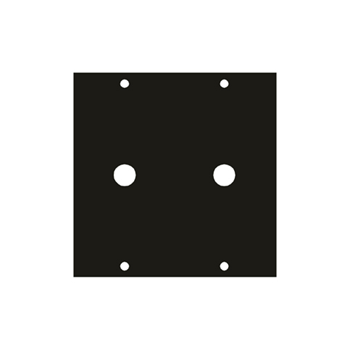Middle Atlantic 1/4X2 Two 1/4" BNC Punchout UCP Module