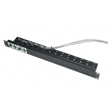 Middle Atlantic UNI-1-C 1 RU Universal Connector Panel with Cable Shelf