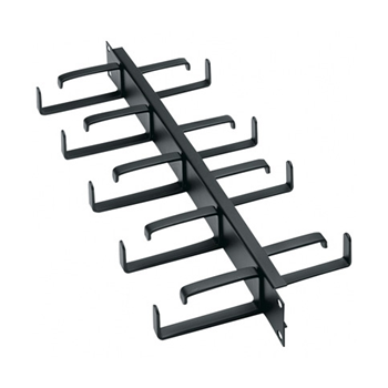Middle Atlantic HCM-1DR 1 RU Front/Rear D-Ring Horizontal Cable Manager