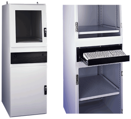 Hoffman PGLD14126CWS Type 12 Gold Series Computer Workstation Enclosure