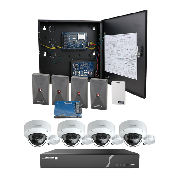 Speco ACKIT2VIDB 4 Door Access Control System & Video Integrated System