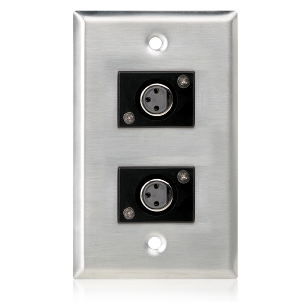 Atlas SG-XLR-F2 Single Gang Stainless Steel Plate