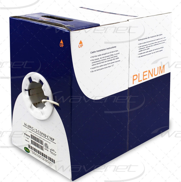 Wavenet 16/2 Plenum Shielded Stranded 1000Ft Wire White