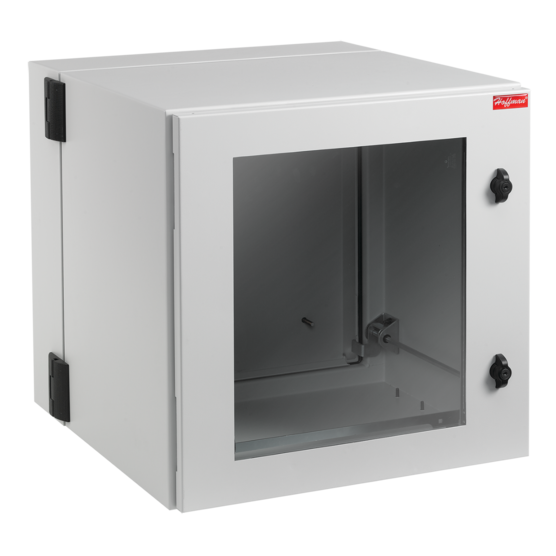 Hoffman PTHW362424GF PROTEK Type 1 Double-Hinged Window Door Enclosure