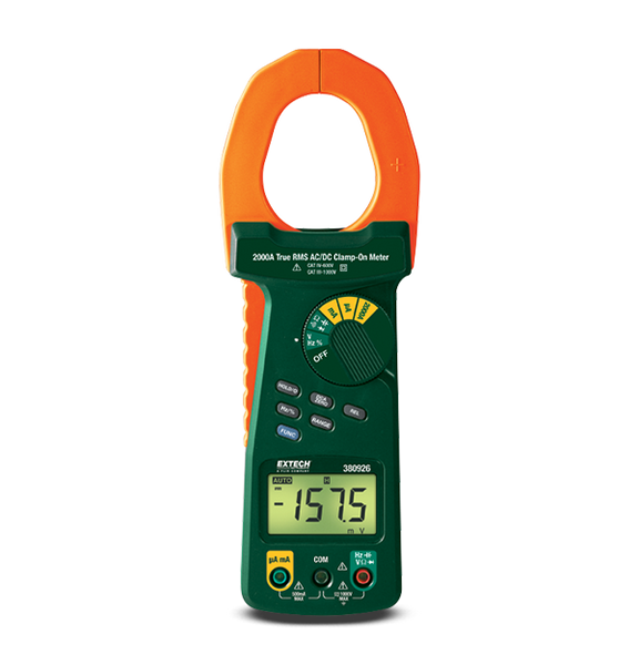 Extech 380926 2000A True RMS AC/DC Clamp Meter