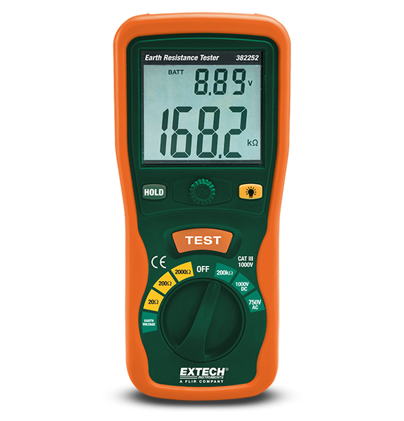 Extech 382252 Earth Ground Resistance Tester Kit