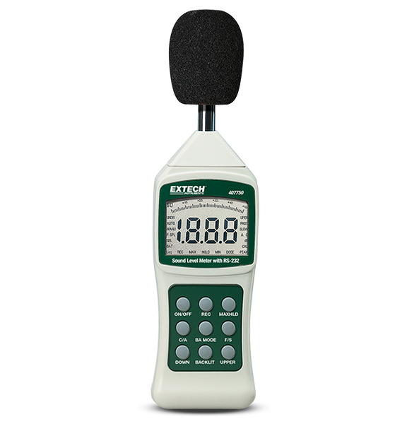 Extech 407750 Sound Level Meter with PC Interface