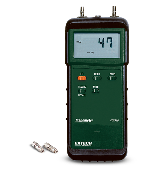 Extech 407910-NIST Heavy Duty Differential Pressure Manometer (29psi)
