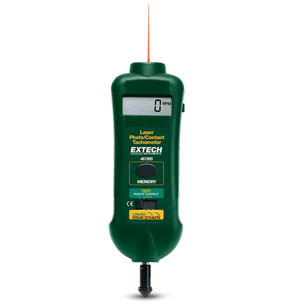 Extech 461995 Combination Contact/Laser Photo Tachometer