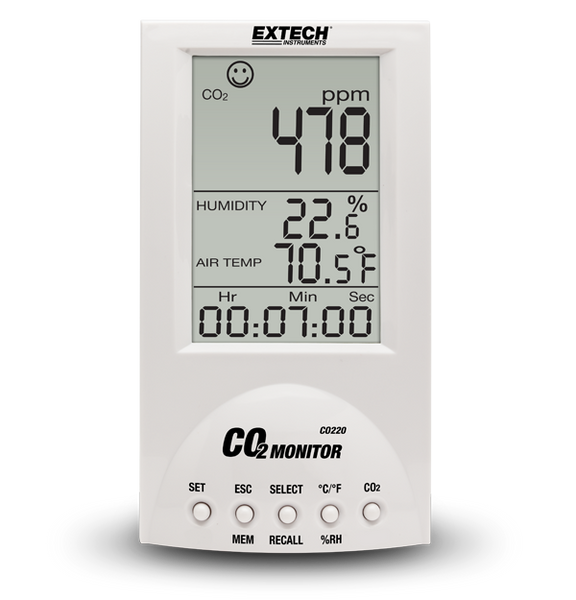 Extech CO220 Desktop Indoor Air Quality CO2