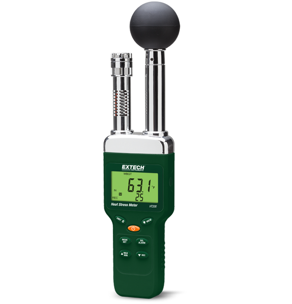 Extech HT200 Heat Stress WBGT (Wet Bulb Globe Temperature) Meter