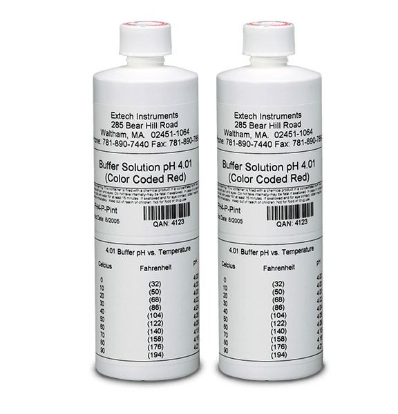 Extech PH4-P 4pH Buffer Solution (2 Bottles)