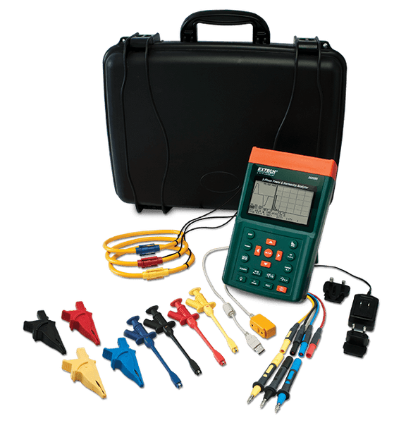 Extech PQ3350-1 3-Phase Power & Harmonics Analyzer