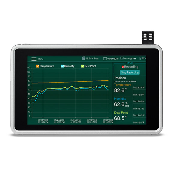 Extech RH550 Humidity/Temperature Chart Recorder with Touch Screen
