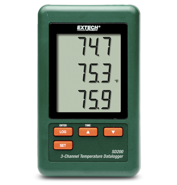 Extech SD200 3-Channel Temperature Datalogger