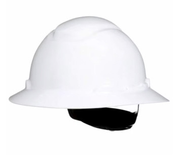 3M H-801SFR-UV SecureFit Full Brim White Hard Hat