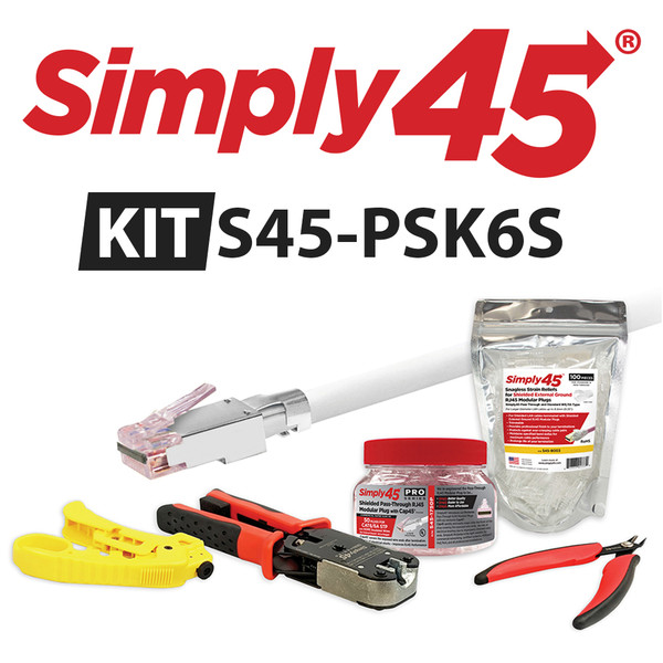 Simply45 S45-PSK6S ProSeries Cat6/6A STP Starter Kit