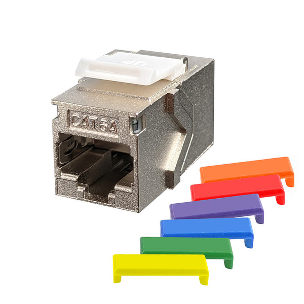 Simply45 S45-3275 10G Shielded Keystone Feed-Thru Coupler