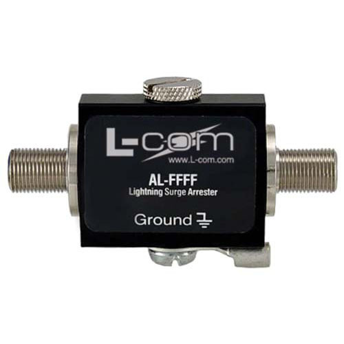 L-Com AL-FFFF-9 F-Female to F-Female 0-3 GHz 90V Lightning Protector